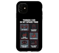 Carcasa para iPhone 11 Cosas Que Hago en mi Tiempo Libre Gimnasio Entrenamiento Halterofil