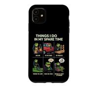 Carcasa para iPhone 11 Cosas Que Hago en mi Tiempo Libre Papá Humor asando a Funny Frog