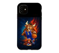 Carcasa para iPhone 11 Cosmic Basketball Mascot Player Galaxy Space Graphic