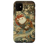 Carcasa para iPhone 11 Cosmic Cat Ukiyo E Espacio Japonés Neko
