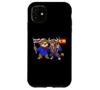 Carcasa para iPhone 11 Costa Rica España Raíces Bandera Costarricense Español