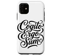 Carcasa para iPhone 11 Cotización de Pensador filósofo Latino de Cogito Ergo Sum