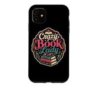 Carcasa para iPhone 11 Crazy Book Lady Reader Bibliotecaria Novela Bookish Humor