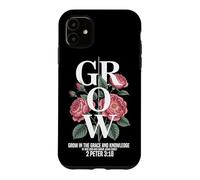 Carcasa para iPhone 11 Crece en la Gracia y el Conocimiento de Nuestro Señor
