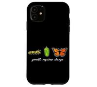 Carcasa para iPhone 11 Crecimiento Requiere Cambio Ciclo de Vida de la Mariposa Inspir