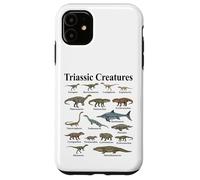 Carcasa para iPhone 11 Criaturas Triásicas Primeros Reptiles Evolución Paleontología