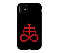Carcasa para iPhone 11 Cruz Satánica Rojo Sigil Azufre
