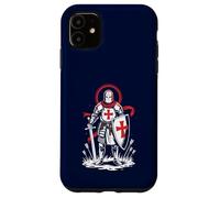 Carcasa para iPhone 11 Cruzada Caballero Medieval Inglaterra Inglés San Jorge Histórico
