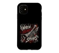Carcasa para iPhone 11 Cuando el Cielo Habla Trompeta Cristiana Revelación