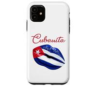 Carcasa para iPhone 11 Cubanita Lips Formed by The Cuban Flag Design