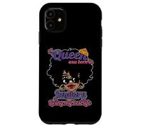 Carcasa para iPhone 11 Cumpleaños de enero, para Mujeres, Afro Chica, Reina Negra
