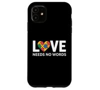 Carcasa para iPhone 11 Cuore Puzzle Amore Senza Parole Consapevolezza Autismo