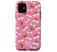 Carcasa para iPhone 11 Curious George Rainbow Spring All Over Print