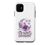 Carcasa para iPhone 11 Cute Axolotl My Favorite Sleepshirt Kawaii Teen Pajama