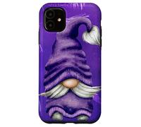 Carcasa para iPhone 11 Cute GNOME Graphic For Gardener and Spring and Summer Purple