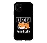 Carcasa para iPhone 11 Cute Kawaii Kids I Nap Periodically Elements Shiba Inu Lover