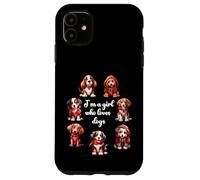Carcasa para iPhone 11 Cute Valentines Day Puppy Love - Soy una Chica Que ama a los Perros