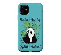 Carcasa para iPhone 11 Cute Womens Girls Kids Cute My Spirit Animal Panda Lover