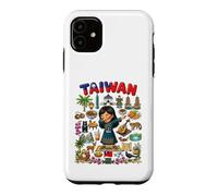 Carcasa para iPhone 11 Dabbing Taiwán Girl Flag Dress Taipei Bubble Tea Pride Kids