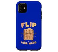 Carcasa para iPhone 11 Dale la Vuelta a tu Estado de ánimo Lindo Juego de Palabras con gofres