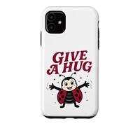 Carcasa para iPhone 11 Dale un Abrazo a Ladybug, Feliz y Divertido último día de Verano Escolar