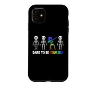 Carcasa para iPhone 11 Dare to Be Yourself Shirt | Cute LGBT Pride T-Shirt