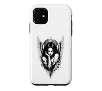 Carcasa para iPhone 11 Dark Angel Gótico Mujer Alada Celestial Fantasía Arte