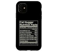 Carcasa para iPhone 11 Datos nutricionales de Cat Hugger Funny Feline Lover Owner
