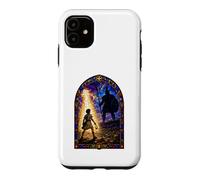 Carcasa para iPhone 11 David Y Goliat Catedral gótica Medieval Mosaico Escena artística