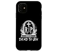 Carcasa para iPhone 11 Dead to Sin - Romans 6:11 Christian Faith Graffiti