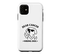 Carcasa para iPhone 11 Dear Cancer Wrong Dog Funny Cancer Concientización del Cáncer Diseño de Perro