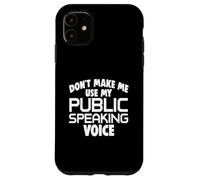Carcasa para iPhone 11 Debate Divertido de Voz para Hablar en público