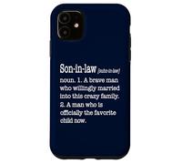 Carcasa para iPhone 11 Definición de yerno Divertido niño Favorito de la Familia Loca