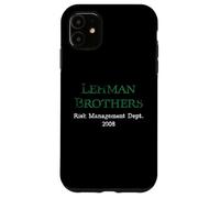 Carcasa para iPhone 11 Departamento de Gestión de Riesgos de Lehman Blanco