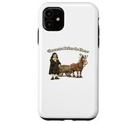 Carcasa para iPhone 11 Descartes Antes del Caballo Filosofía Juego de Palabras Divertido