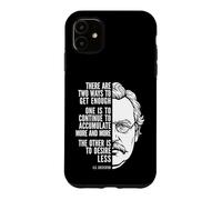 Carcasa para iPhone 11 Desire Less Cita G.K. Chesterton Filosofía Sabiduría