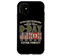 Carcasa para iPhone 11 Día D 6 de Junio de 1944 Normandía Francia Nunca Olvides Que se desvaneció