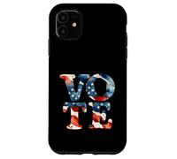Carcasa para iPhone 11 Día de Las Elecciones EE.UU. Votante Acuarela Votar Democracia América