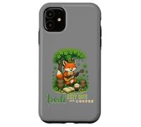 Carcasa para iPhone 11 Día de San Patricio Irish Cozy Days - Lindo músico Fox Art