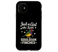 Carcasa para iPhone 11 Diamante de Gould Just a Girl Who Loves Gouldian Finch