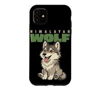 Carcasa para iPhone 11 Dibujos Animados Lobo del Himalaya Raza Animal Amante Lindo Lobos
