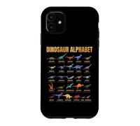 Carcasa para iPhone 11 Dinosaur Alphabet Dinosaurios con Nombres Lámina