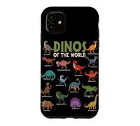 Carcasa para iPhone 11 Dinosaurios Lindos Amantes de los Animales jurásicos del Mundo
