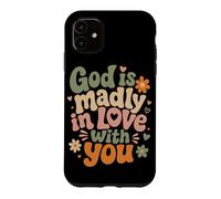 Carcasa para iPhone 11 Dios está locamente Enamorado de ti fe Cristiana inspiradora