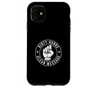 Carcasa para iPhone 11 Dirty Hands Clean Message Cool Finger Ortografía ASL Maestros