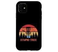 Carcasa para iPhone 11 Disc Golf Stupid Tree Vintage Disc Sport Frisbee Saying