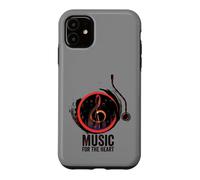 Carcasa para iPhone 11 Disco de Vinilo Retro de música para el corazón