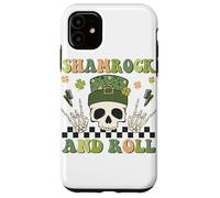 Carcasa para iPhone 11 Diseño de Calavera Irlandesa de la Suerte de San Patricio de trébol y Rollo