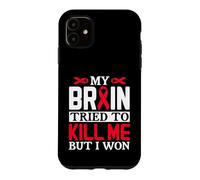 Carcasa para iPhone 11 Diseño de Cinta MY Brain Tried TO Kill ME Pero I Won