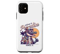 Carcasa para iPhone 11 Diseño de Estilo Retro Venice Florida Paradise Cocodril